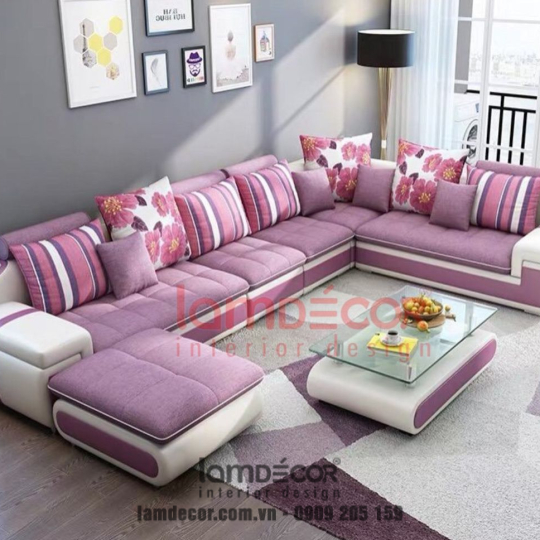 Sofa vải góc L hiện đại H-A10