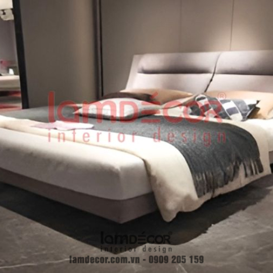 Bộ giường ngủ gỗ thông hiện đại - QL1905