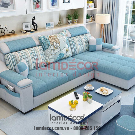 Sofa vải góc L cao cấp HG32